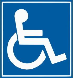 Special needs parking sign
