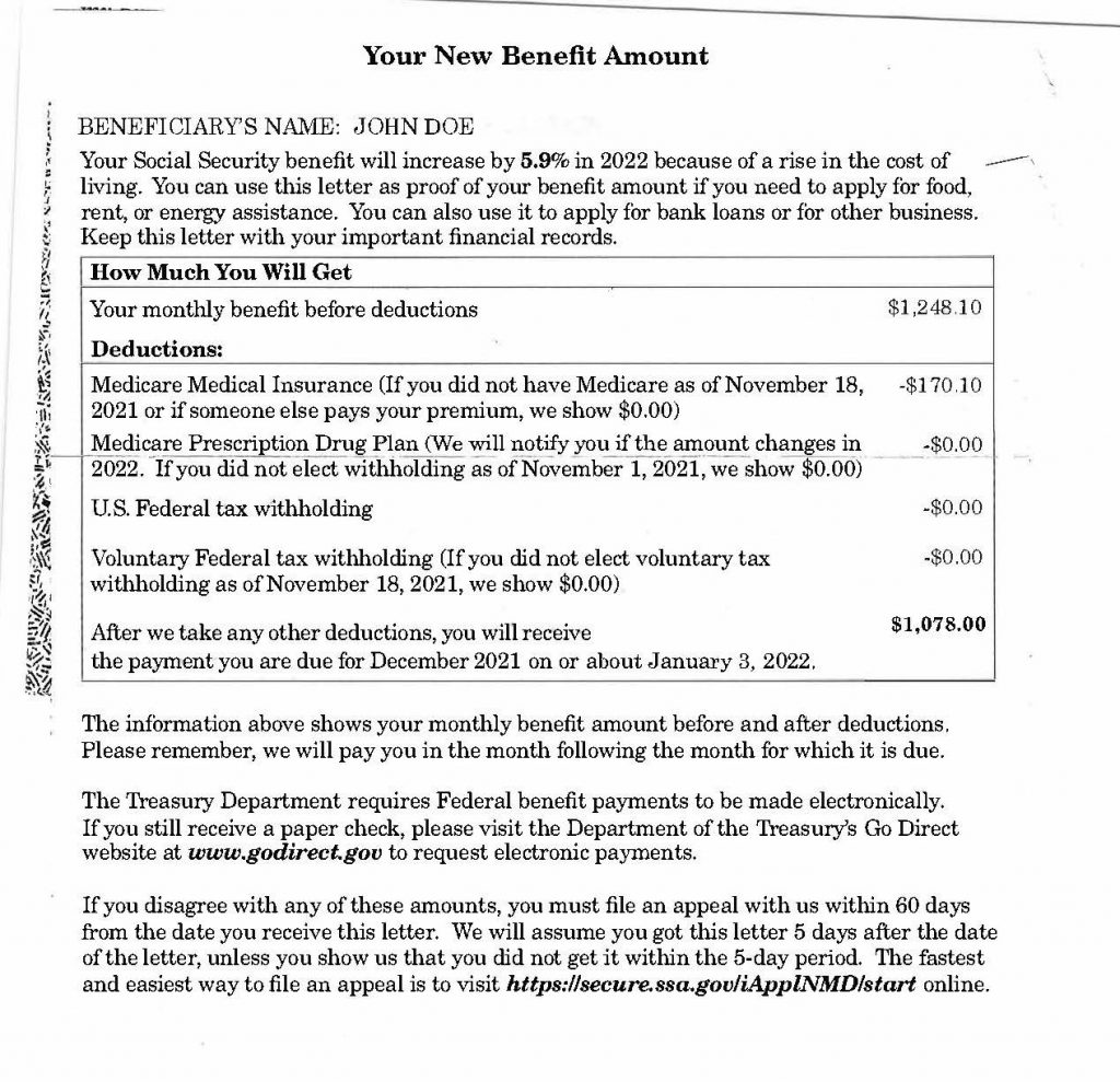 Save Your Social Security COLA Notice